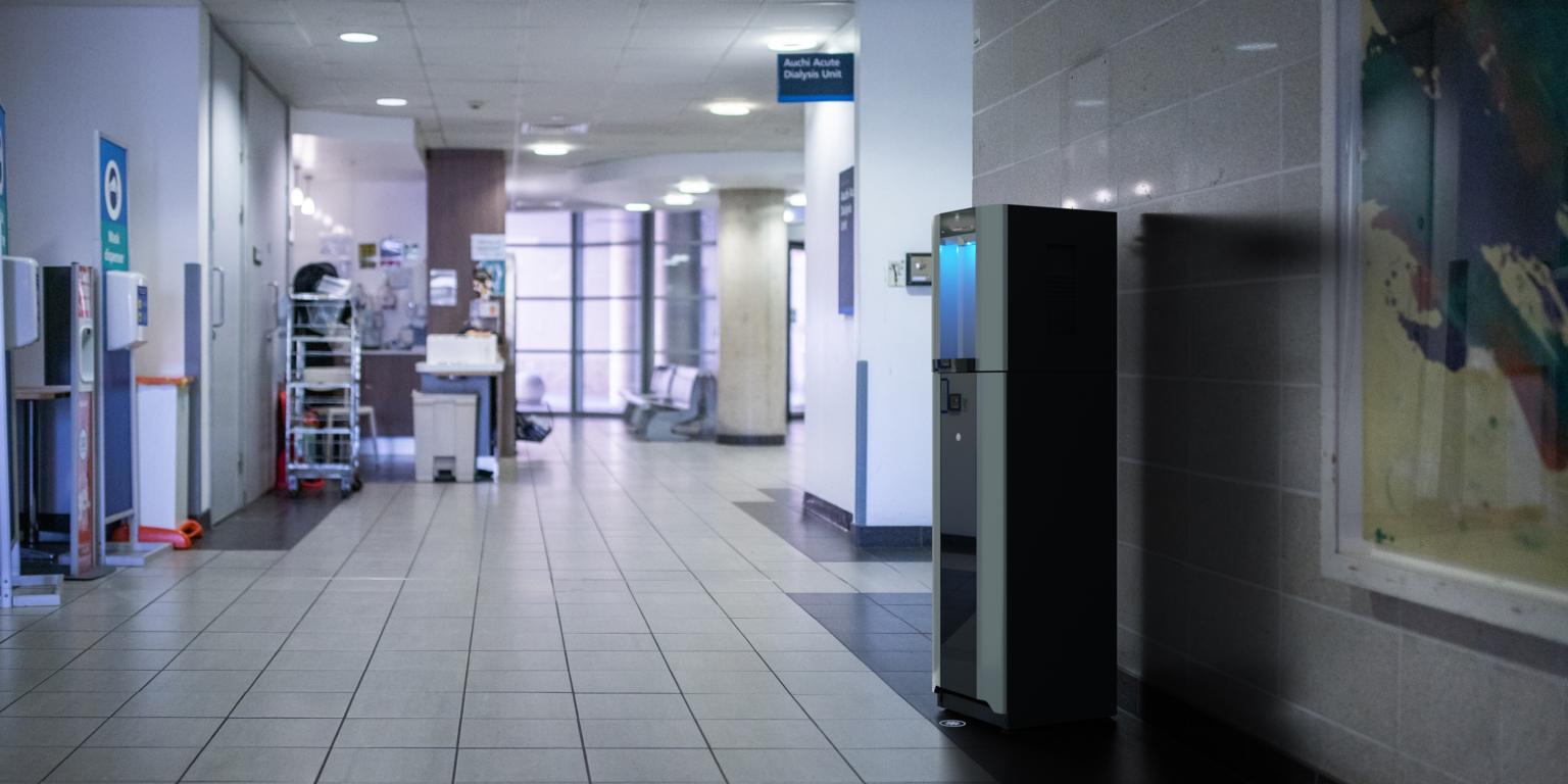 Bottle-free hydration system installed in a modern facility, showcasing Cleartide’s advanced filtration and sustainability solutions for reducing waste.